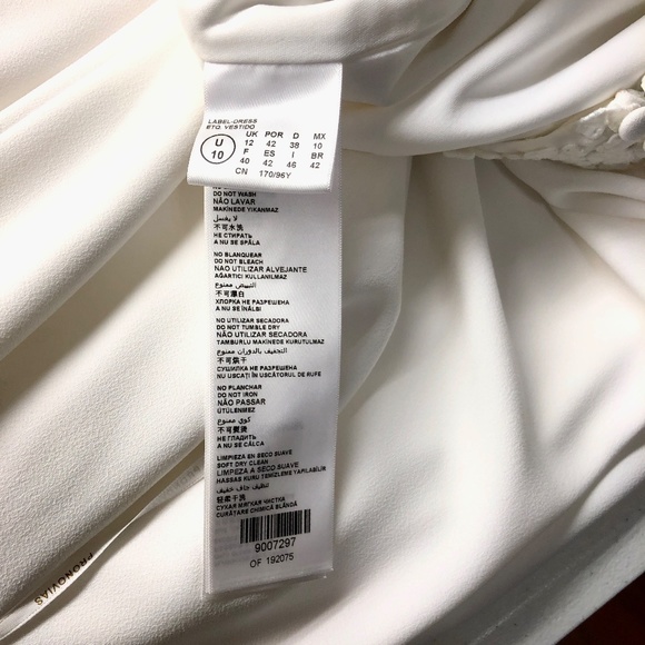 Pronovias Manon Crepe Mermaid Gown Ivory Size 10 - Picture 8 of 12